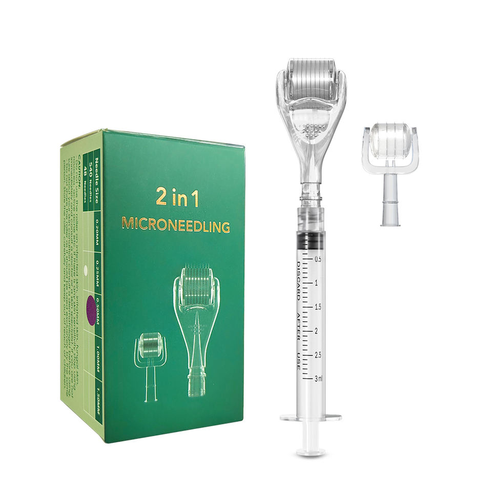 2 in 1 Microneedling Derma Roller With Syringe 01