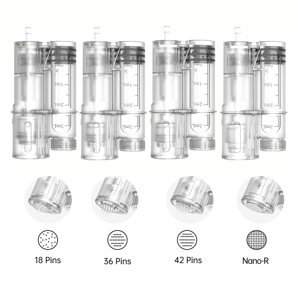 Replacement Microneedling Cartridges For Hydra Pen H6 Light Therapy Microneedling Pen 07